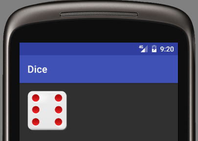 Android Dice Roller Source Code Running