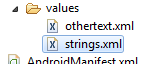 Android Projects can have multiple Strings XML Files