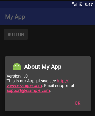 Android About Box