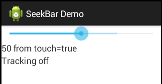 Android SeekBar