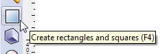 Inkscape Create Rectangle Tool
