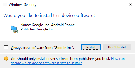 Install Google Driver