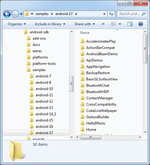 Android SDK Samples