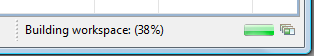 Build Progress Shown in the Status Bar