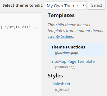 WordPress Edit functions.php