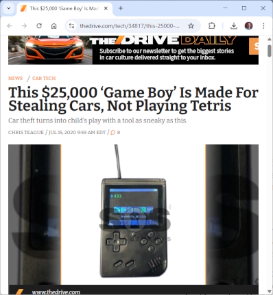 Car hacking device