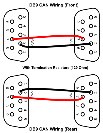 DB-9 CAN Wiring