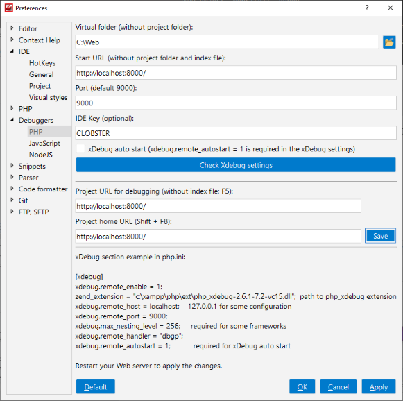 CodeLobster Preferences