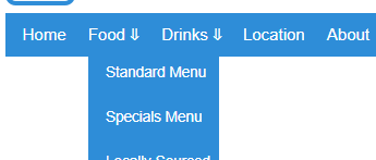 Dropdown Menu Indicator