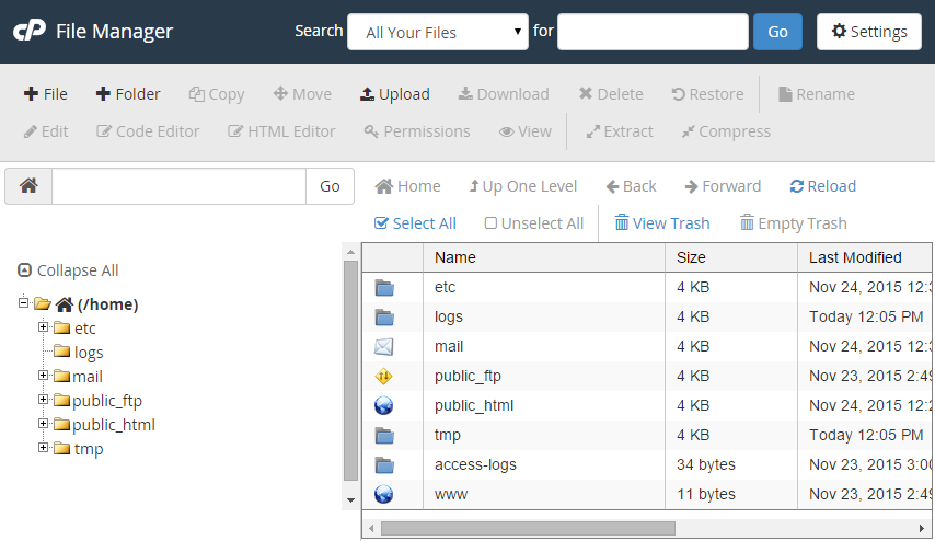 A Web Hosting Control Panel