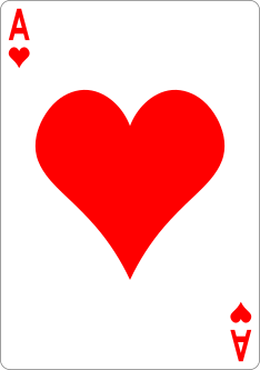Large Pip Ace of Hearts