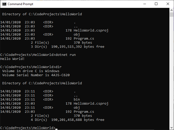 .NET Core Compile