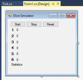 Dice Simulator UI