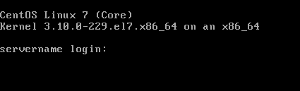 CentOS 7 Booted