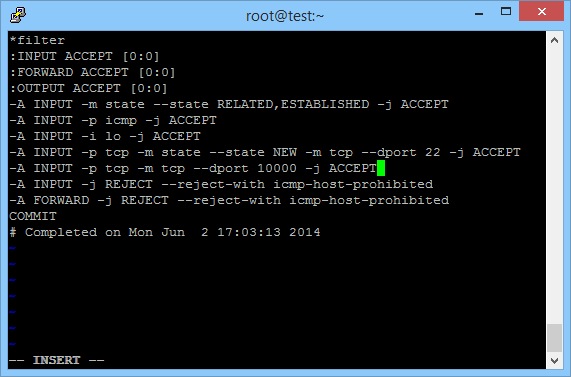 Webmin Centos Install Iptables Firewall Rule