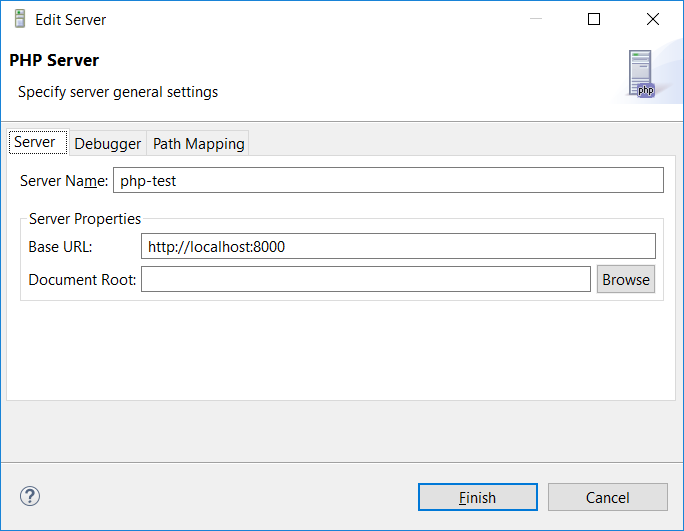 PHP Server in Eclipse